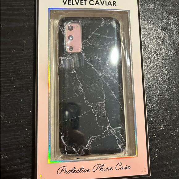 🐶 NWT Black Marble Samsung S20 Case - Picture 2 of 7